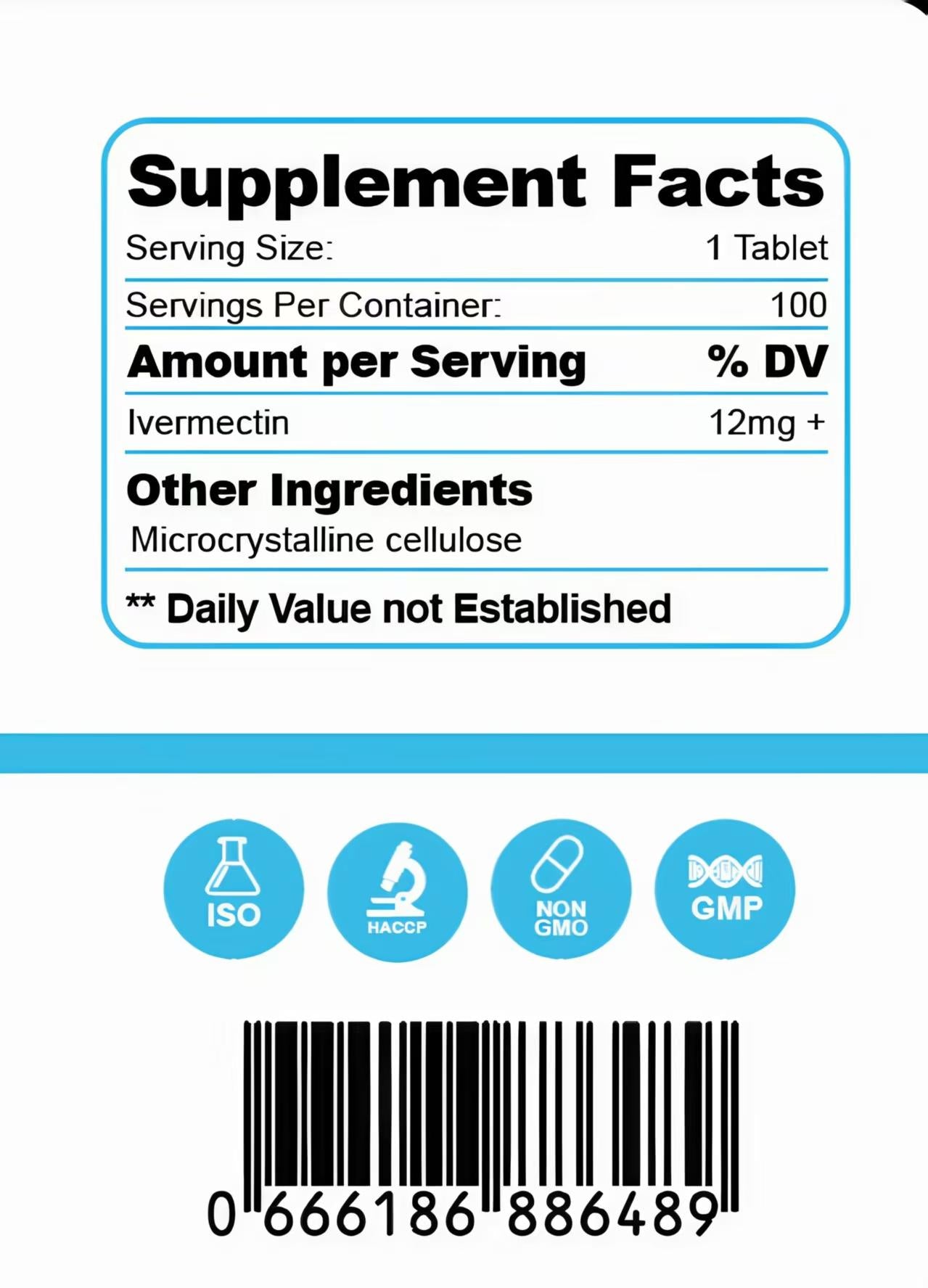 IVERMK 12 mg - 100 tablets
