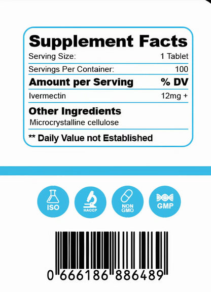 IVERMK 12 mg - 100 tablets